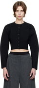 WARDROBE.NYC Matte Cropped Cardigan