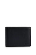 BOSS Leather Trifold Wallet with Coin Pocket