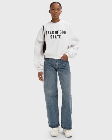Mikina Fear of God Fear of God Fleece Raglan Crewneck Sweatshirt Biela | 192SP257834FW-120, 2