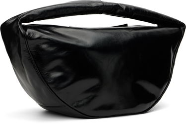 Taška cez rameno BY FAR BY FAR Maxi Cush Creased Leather Shoulder Bag Čierna | MWBSB022LL002BKPL, 1