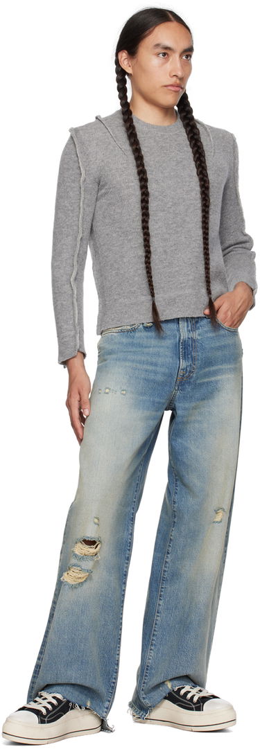 Sveter R13 R13 Flat Sleeve Sweater Šedá | R13WY169-Y003A, 3