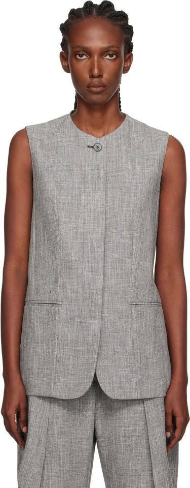 Vesta LANVIN Lanvin Button Vest Šedá | RW-JA0018-5293-E25, 0
