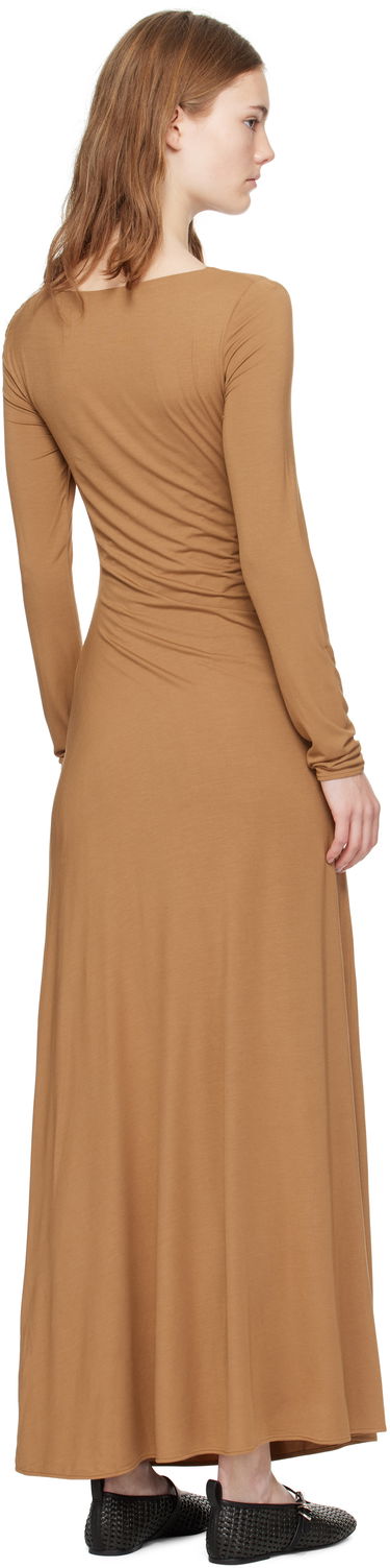 Šaty rag & bone rag & bone Luca Draped Maxi Dress Hnedá | WAC24H3023L923, 2