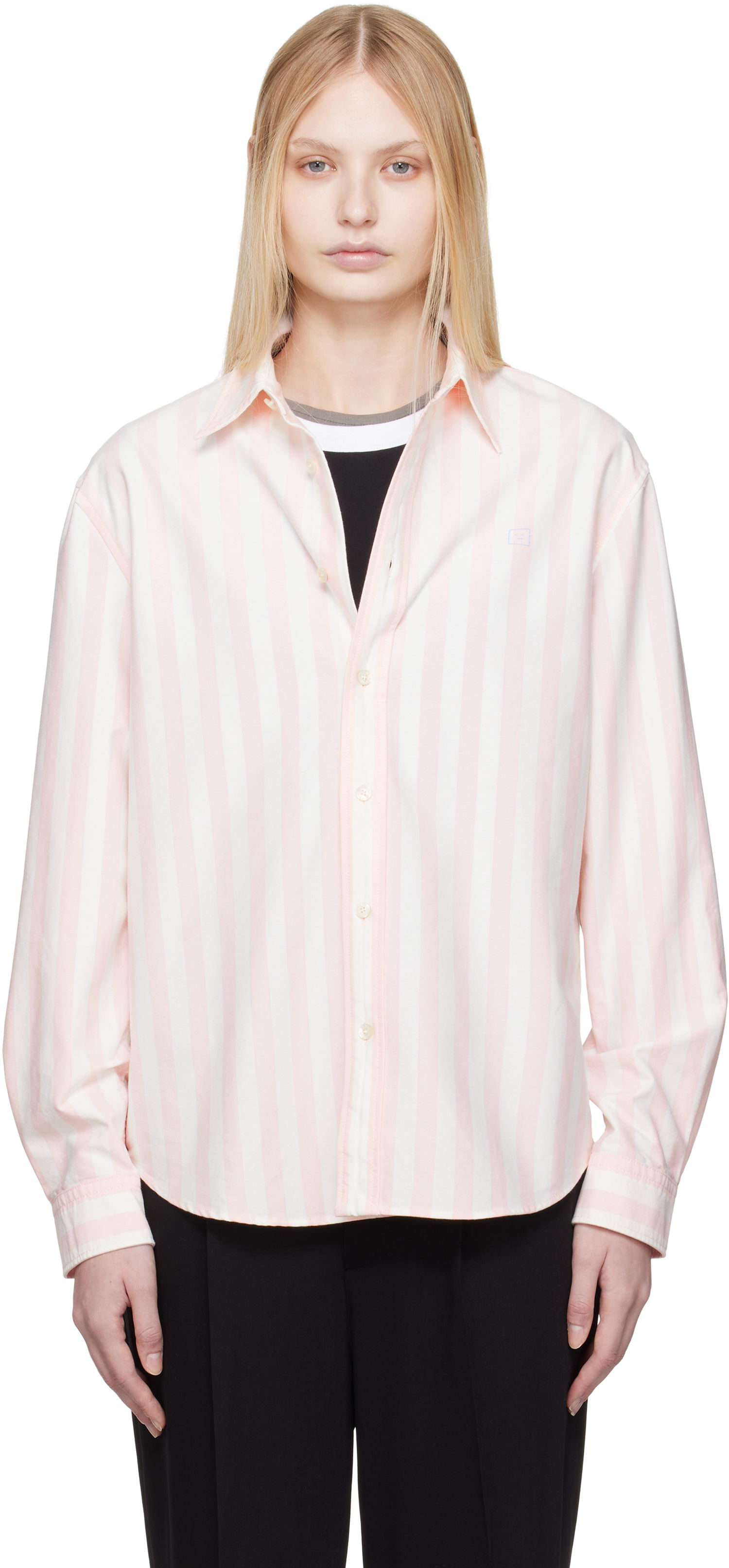 Košeľa Acne Studios Acne Studios Striped Oxford Cloth Shirt Ružová | CB0095-, 0
