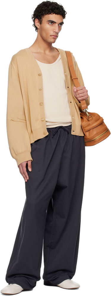 Sveter HED MAYNER Hed Mayner V-Neck Cardigan Béžová | HMMA75064A-HA602, 3