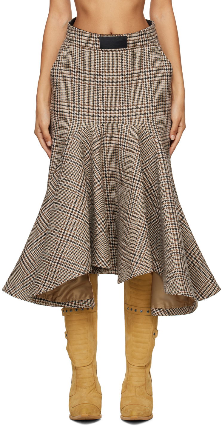 Godet Midi Skirt