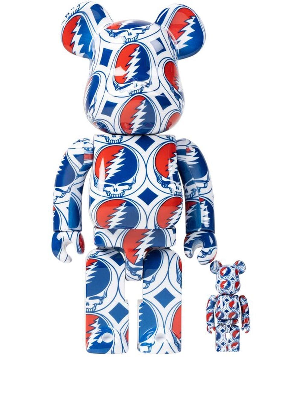 Zberateľské Medicom Toy Grateful Dead Steal Your Face Be@rbrick "100% and 400%" - White Navy | MEDI007919435372, 0