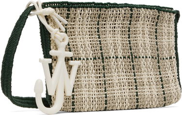 Kabelka JW Anderson JW Anderson Checked Market Bag with Anchor Charm Béžová | HB0720-FA0305, 1