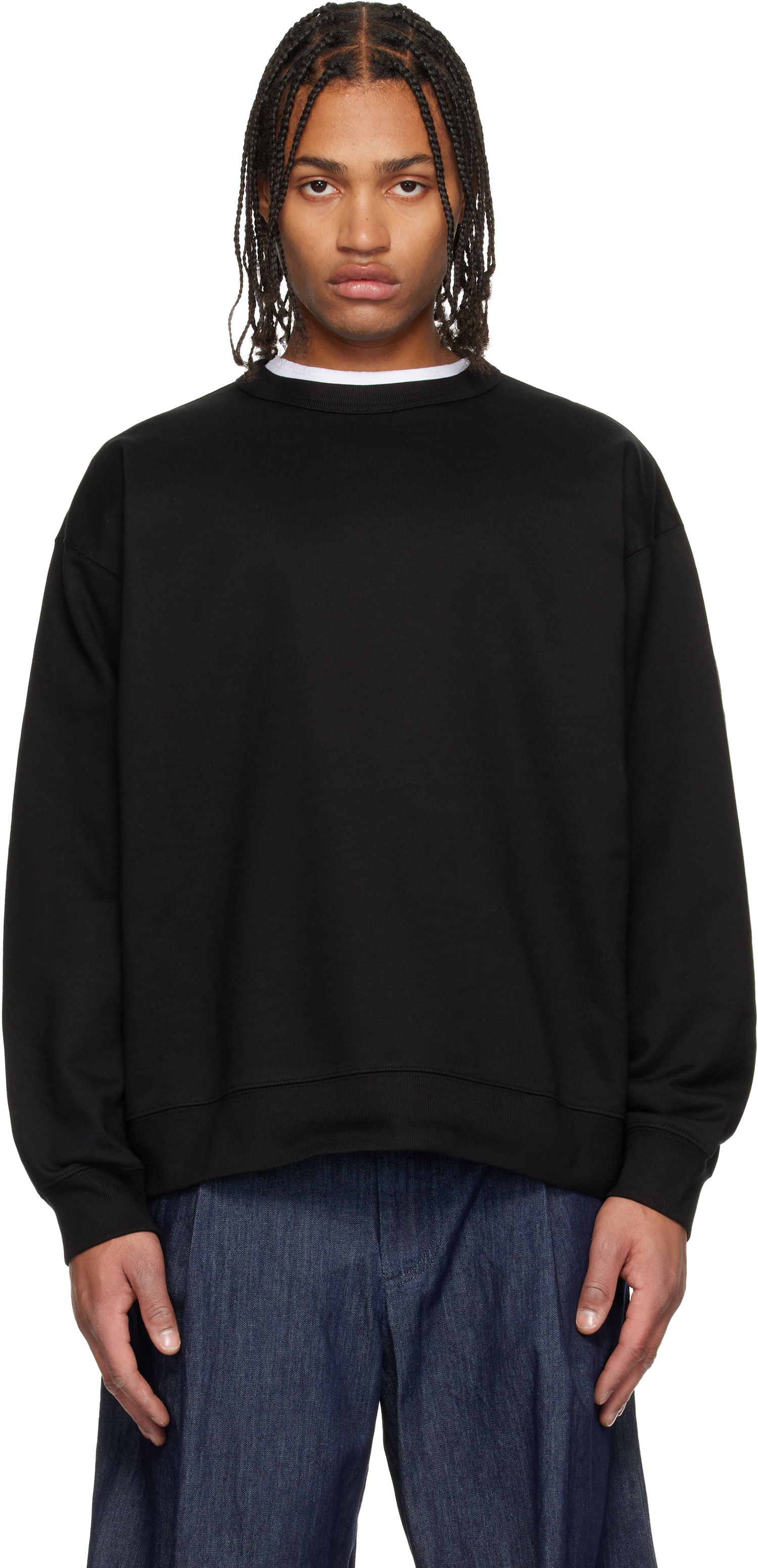 Mikina Dries Van Noten Dries Van Noten Oversized Sweatshirt Čierna | 252-021152-2611, 0