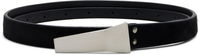 Rick Owens Concordians Calf-Hair Trunk Belt with Geometric Buckle