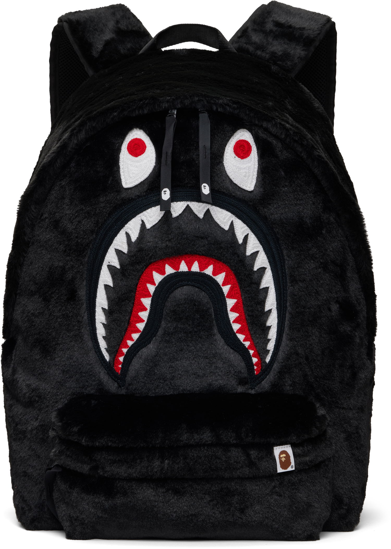 Batoh BAPE Shark Fur Daypack Backpack Čierna | 001BAK801001M, 0