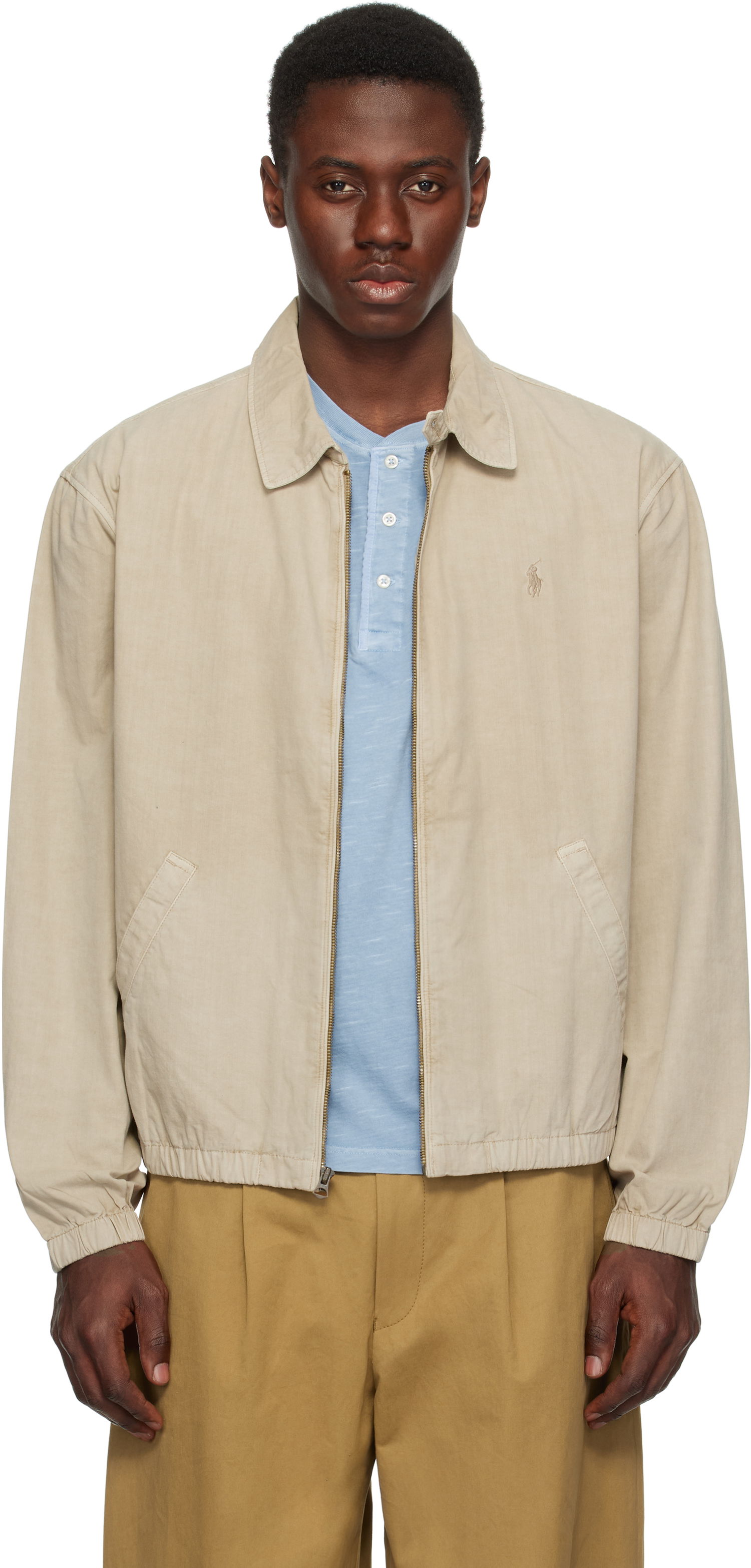 Bomber bunda Polo by Ralph Lauren Ralph Lauren Bayport Poplin Jacket Béžová | 710961831003, 0
