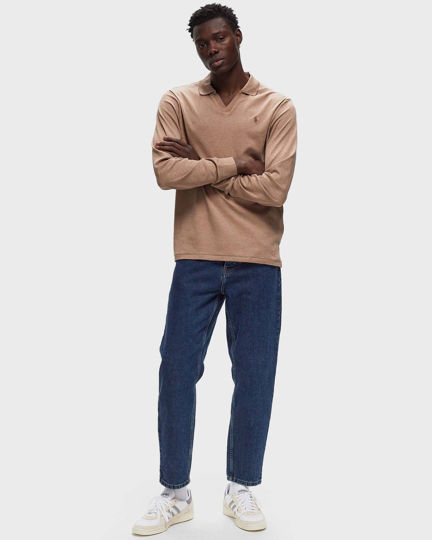 Polo tričko Polo by Ralph Lauren Polo Ralph Lauren LONG SLEEVE-POLO SHIRT men Béžová | 710922252006, 1