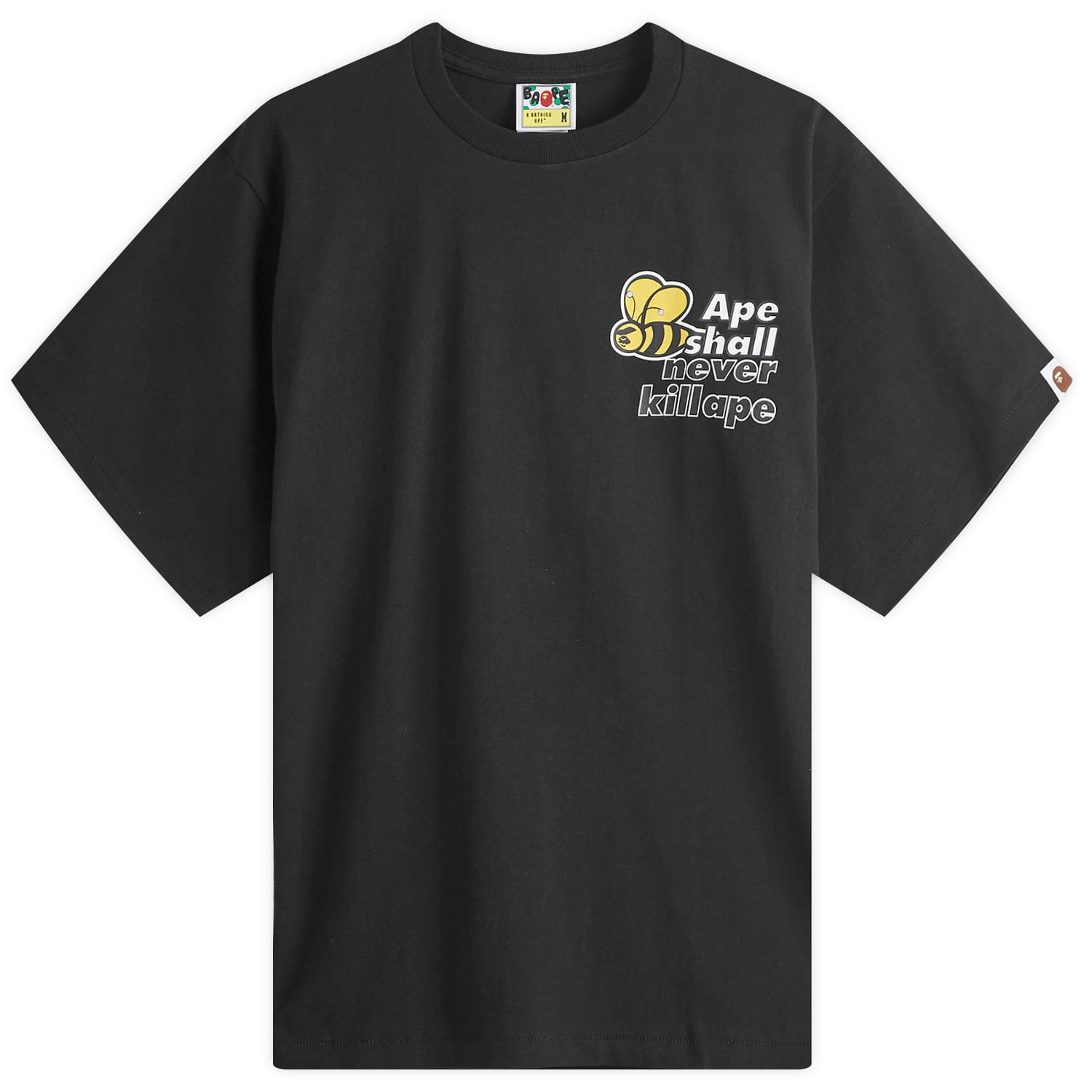 Tričko BAPE ASHKA Bee Logo T-Shirt Čierna | 001TEK301045M-BLK, 0