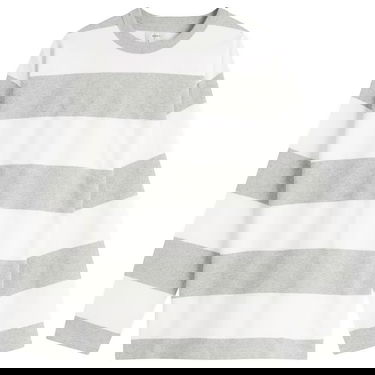 Tričko BEAMS BEAMS Block Stripe Long Sleeve T-Shirt, Size Medium Šedá | 1114-0365-147-16, 1