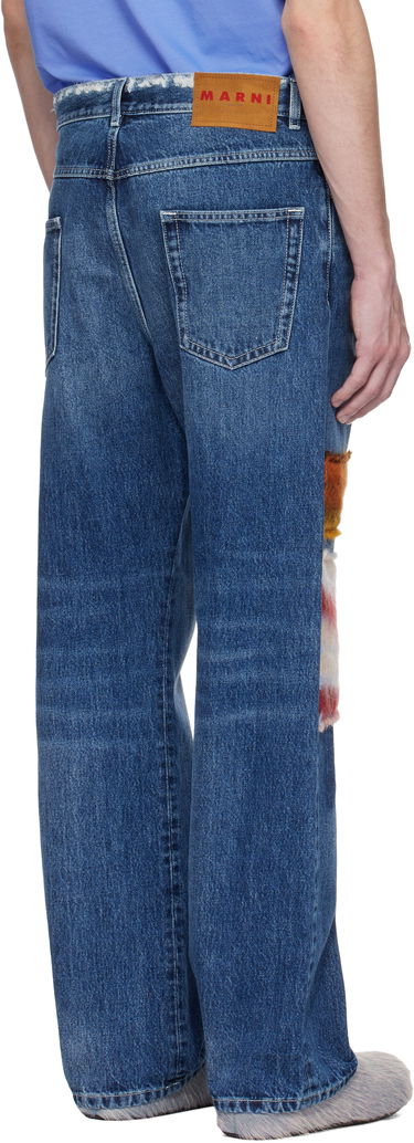 Džínsy Marni Marni Patchwork Denim Jeans Modrá | PUJU0021LX USCX01, 2