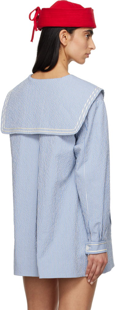 Košeľa Bode Bode Club Stripe Sailor Coat Modrá | WRS25JA003, 2