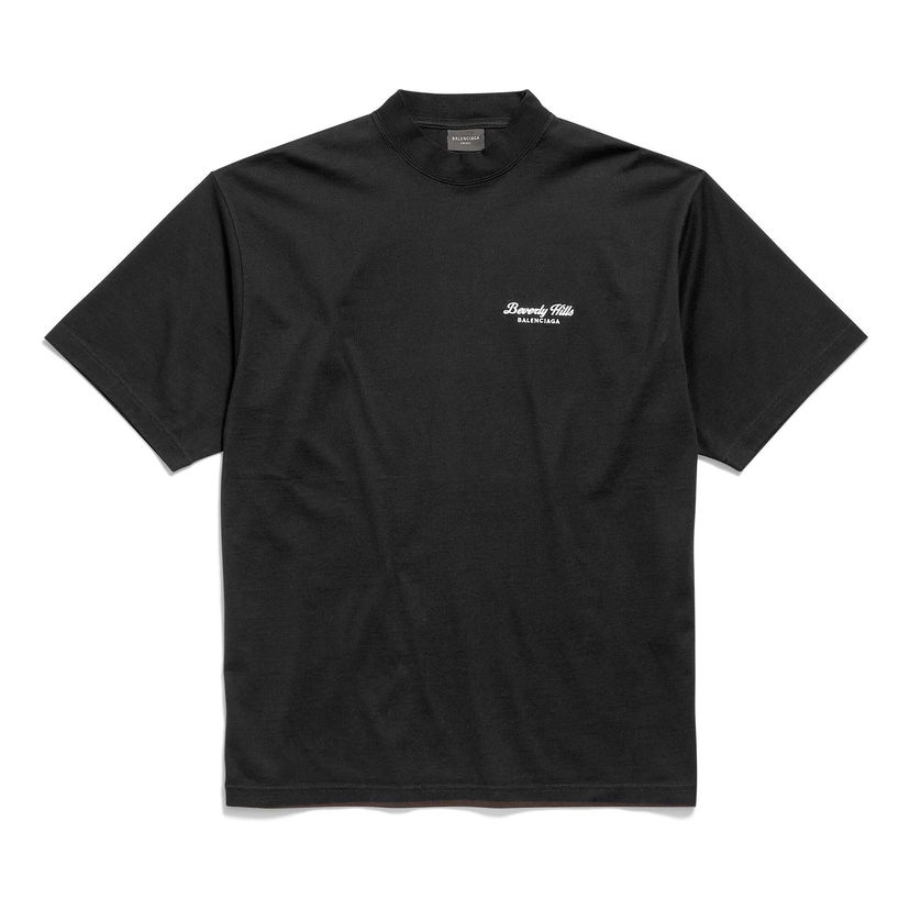 Tričko Balenciaga Beverly Hills Medium Fit T-Shirt Čierna | 764235TQVS69034