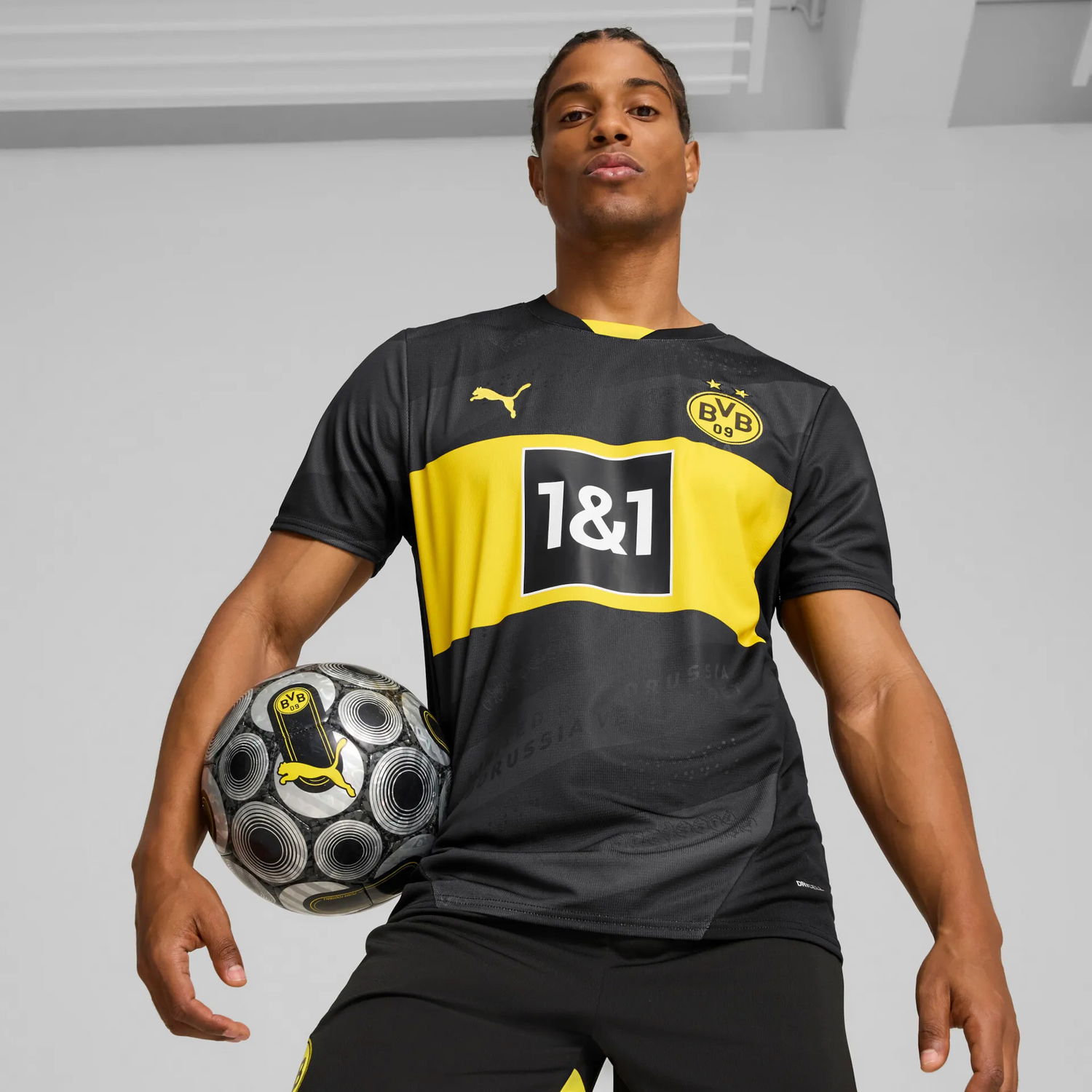 Dres Puma BVB  Away Jersey Replica 2024/25 Čierna | 774956-02, 1