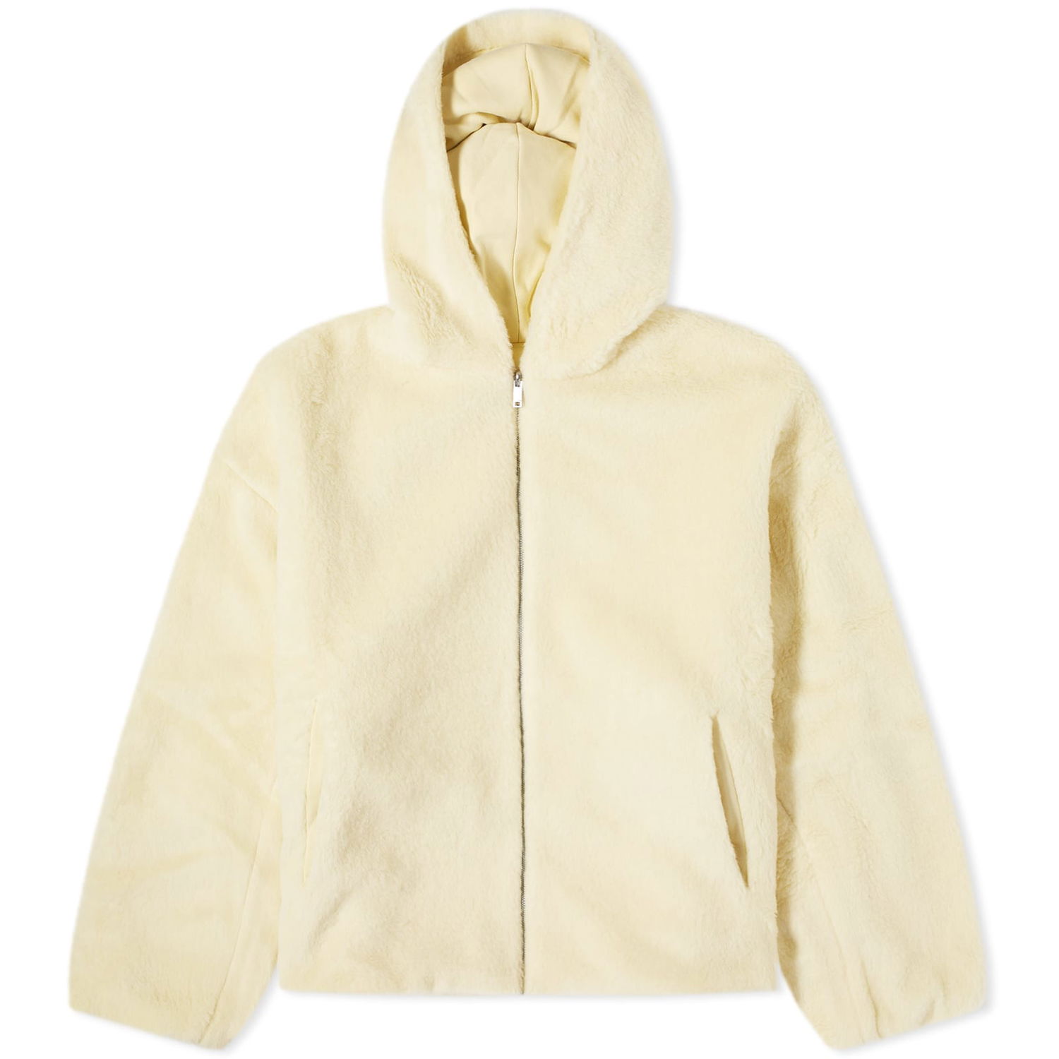Mikina PANGAIA Pangaia Recycled Wool Fleece Reversible Bomber Jacket, Size Medium Žltá | 10001290150, 1