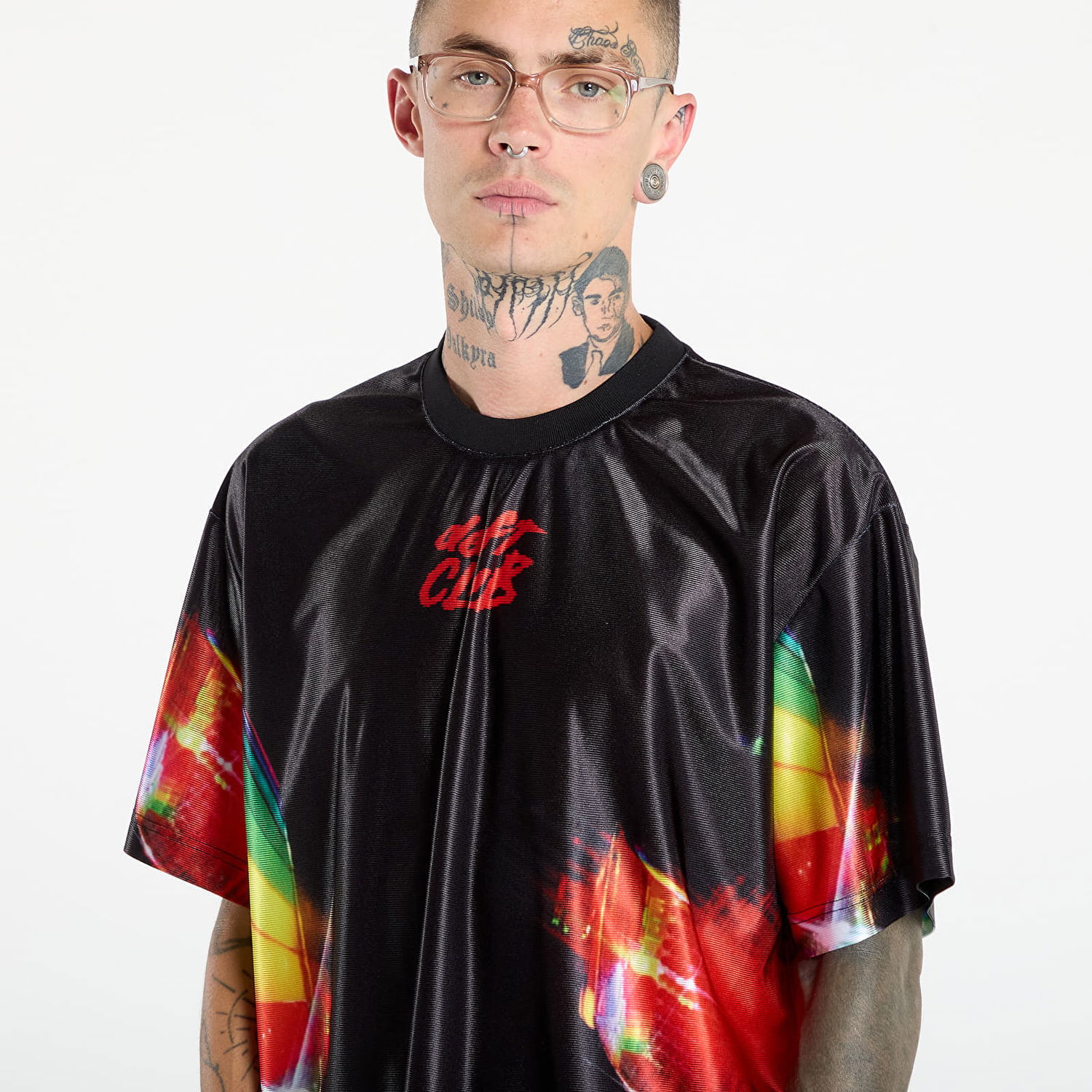 Tričko Pleasures PLEASURES Daft Club Sport Shirt Čierna | P25DP002-BLACK, 1
