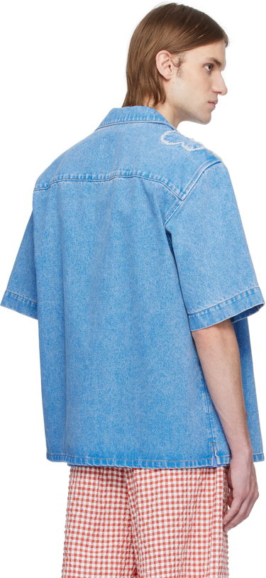 Košeľa Marni Marni Bowling Denim Shirt Modrá | CUJU0017QS USCX34, 2