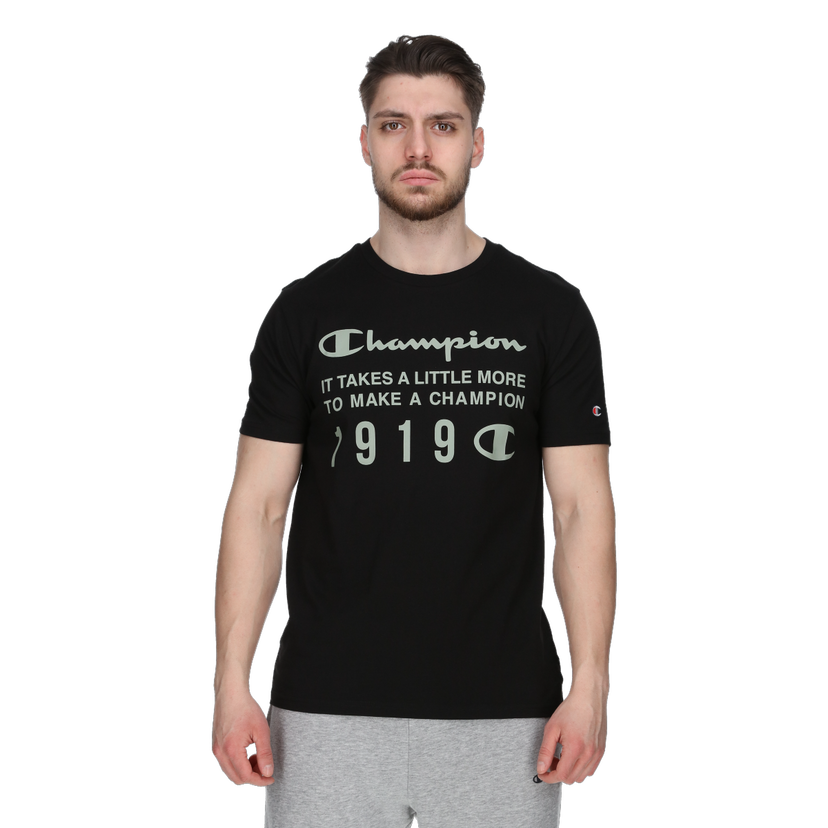 Tričko Champion Crewneck T-Shirt 1919 Čierna | 221508-KK001
