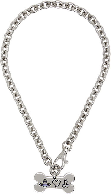 Náhrdelník Vivienne Westwood Vivienne Westwood Dog Tag Necklace Metalická | 63010141-02P017-, 3