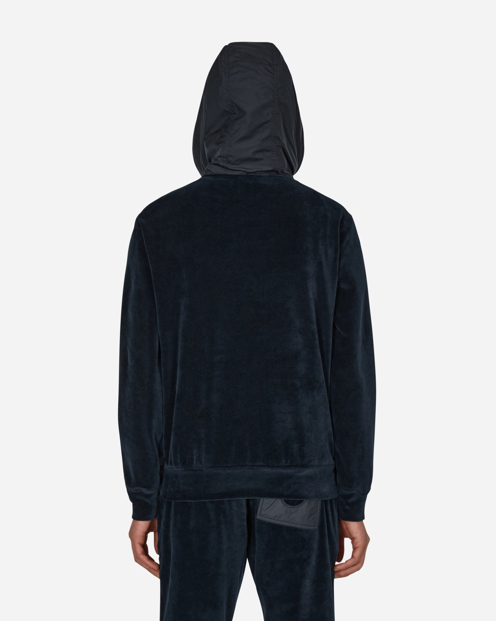 Velvet Hooded Sweatshirt