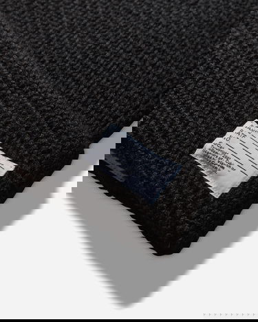 Kulicha visvim Ribbed Knit Wool Beanie with Text Label Čierna | 0125203003010 1, 4
