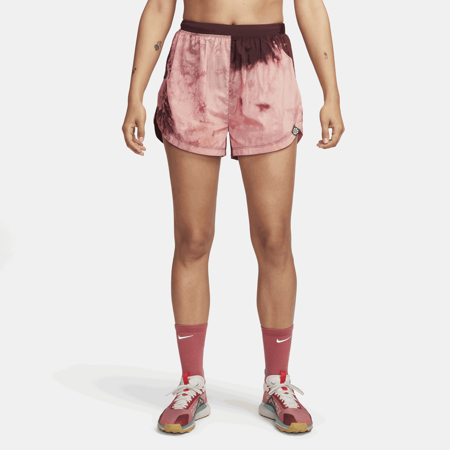 Šortky Nike Dri-FIT Repel Women's Mid-Rise 3" Brief-Lined Trail Running Shorts with Pockets Červená | DX1021-850, 0