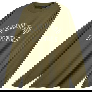Tričko Fear of God Essentials Long Sleeve T-Shirt Zelené | 125BT244205F, 1