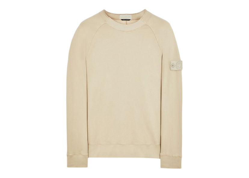 Mikina Stone Island Ghost Crewneck Sweatshirt Beige Béžová | 8015654F3 - V0090