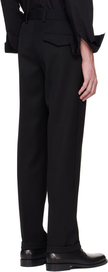 Nohavice Dolce & Gabbana Dolce&Gabbana Virgin Wool Dress Trousers Čierna | GP0B8TFU208, 2