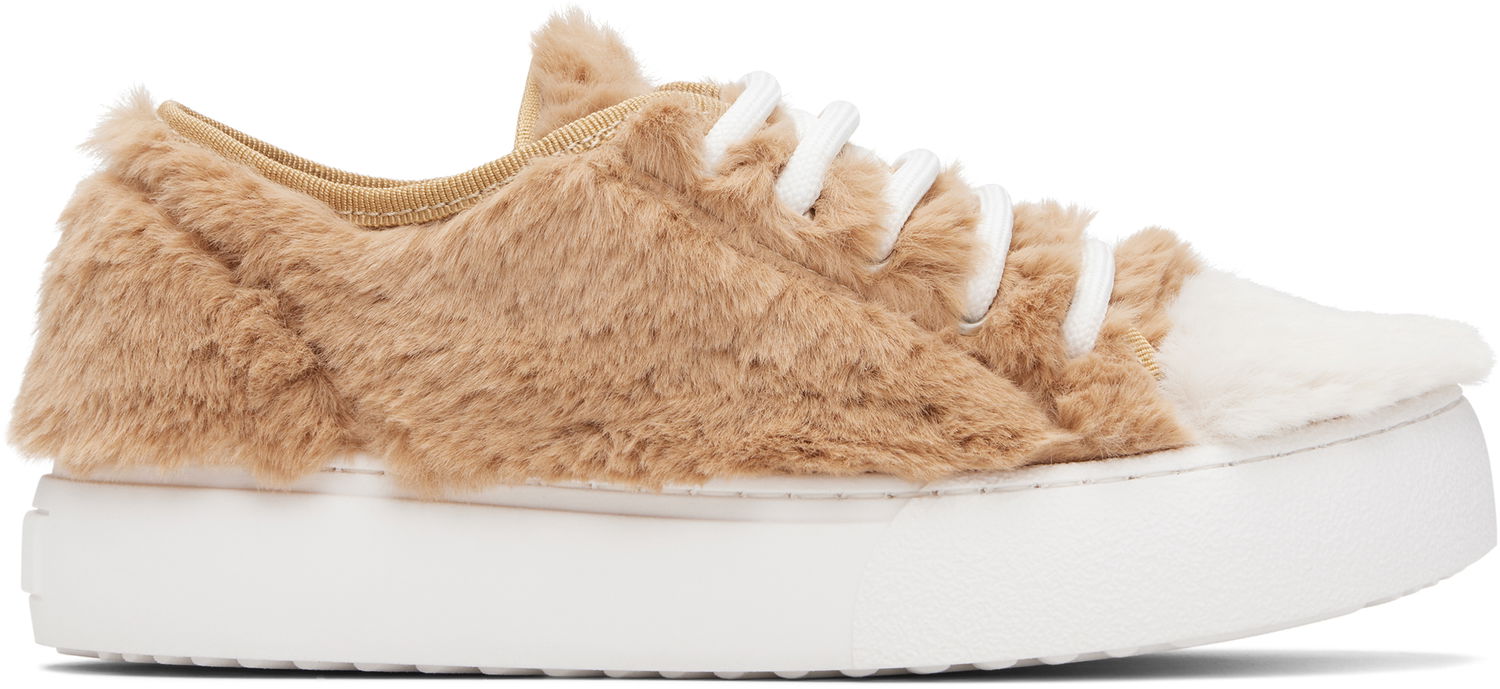 Tenisky a topánky Marni Marni Kids Faux-Fur Béžová | 82034, 0