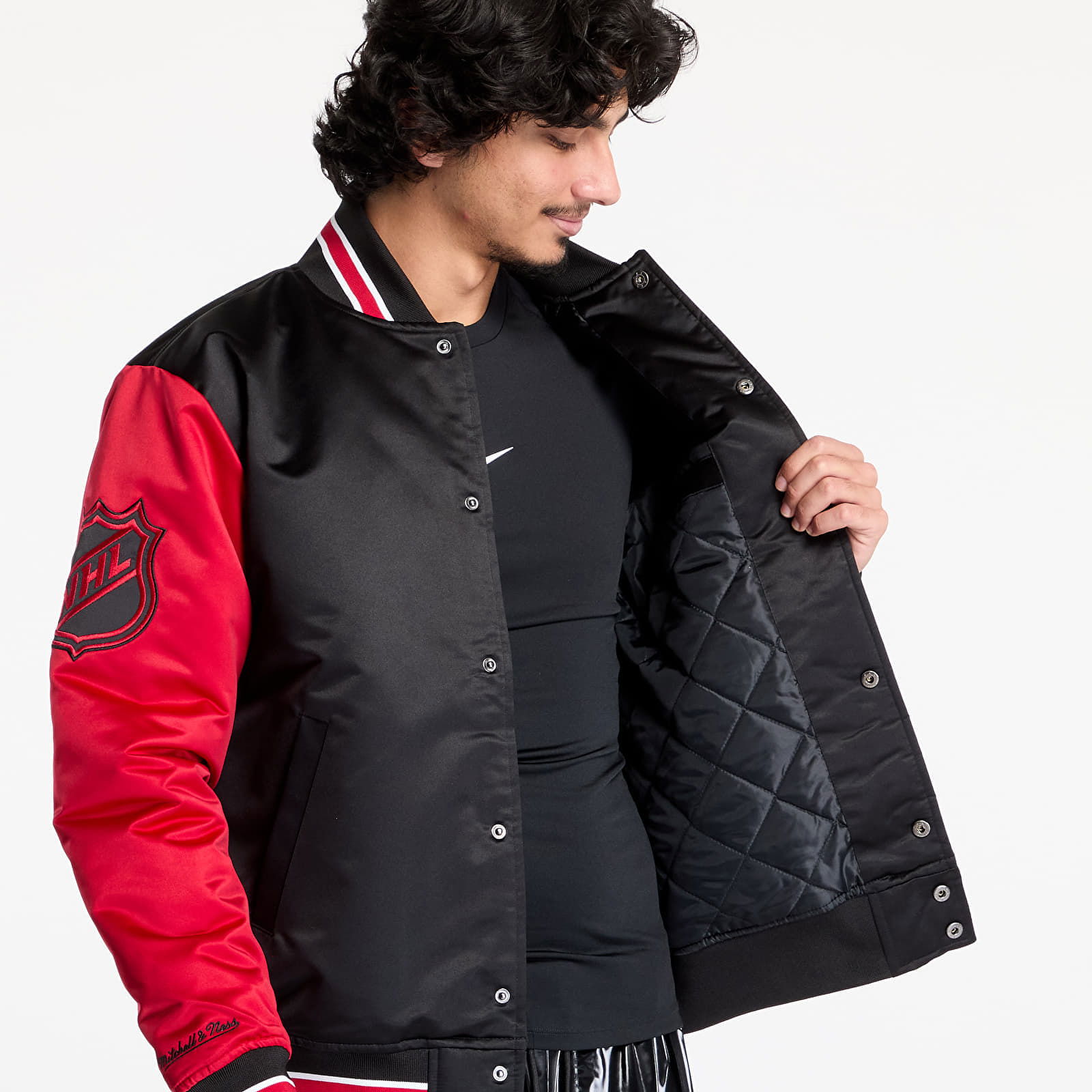 Primetime Heavyweight Satin Blackhawks Jacket