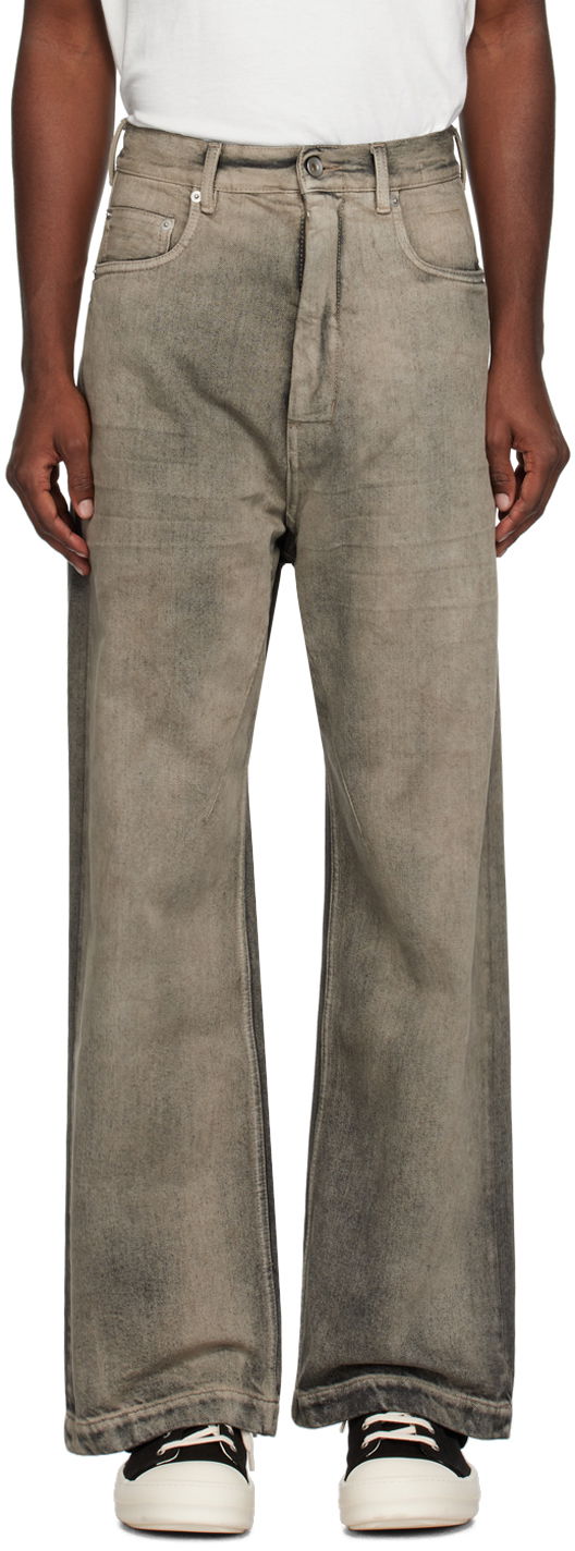 Džínsy Rick Owens DRKSHDW Geth Jeans Šedá | DU02C5356 DMP, 0