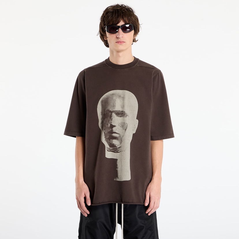 Tričko Rick Owens Rick Owens DRKSHDW Jumbo Ss Head Graphic T-shirt Hnedá | DU02E7274 RIGEP1 7808