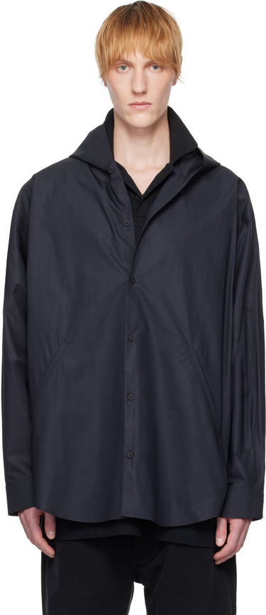 Košeľa Balenciaga Balenciaga Hooded Shirt Navy | 814125TNM60, 0
