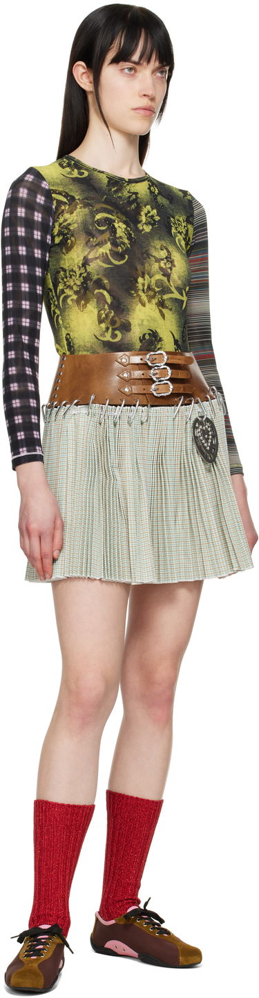 Sukňa Chopova Lowena Chopova Lowena Sonny Carabiner Pleated Miniskirt Zelené | 3241, 4