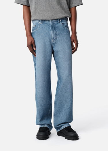 Džínsy AXEL ARIGATO Relaxed Fit Twill Jeans Modrá | A3261001, 6