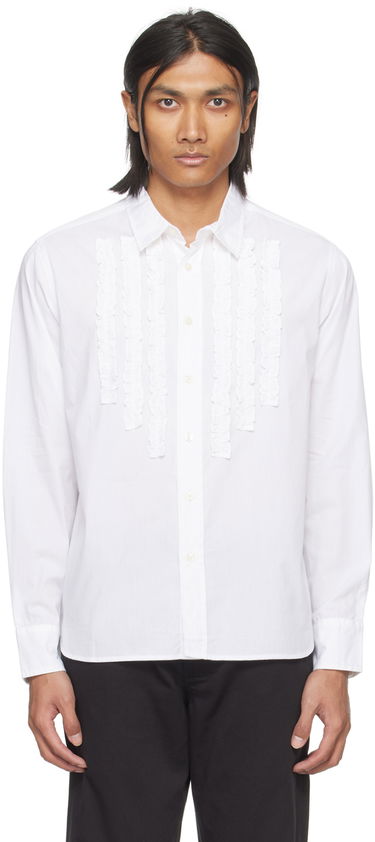 Košeľa Universal Works Universal Works Frill Shirt Biela | P2926, 0