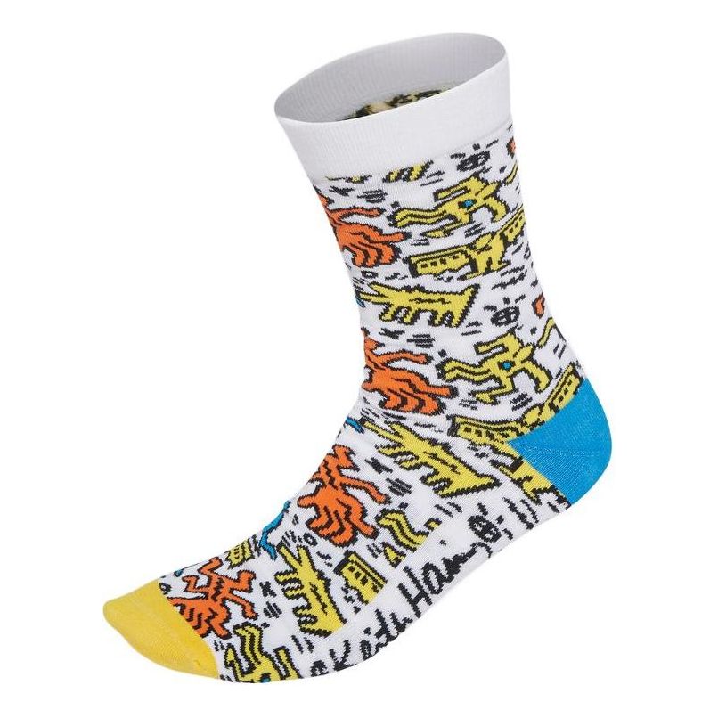 Ponožky adidas Originals Crossover Graffiti Pattern Knit Socks Biela | HF0078, 0
