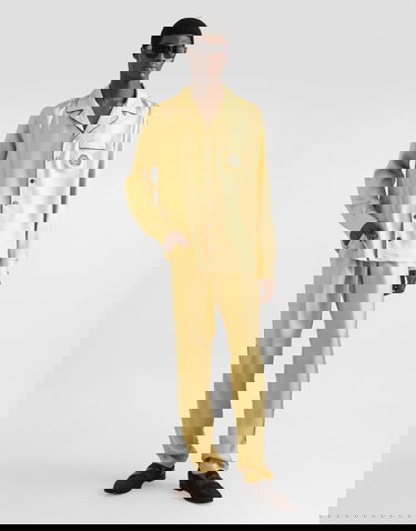 Nohavice Dolce & Gabbana Dolce & Gabbana Silk Twill Trousers Žltá | GVCRAZFU10SA0488, 1