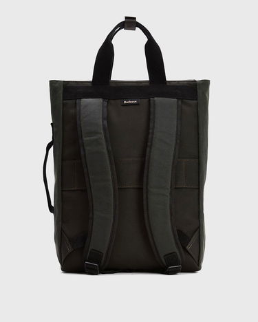 Tote bag Barbour Waxed Field Tote Bag with Plaid Base and Front Pocket Zelené | UBA0714SG91, 1