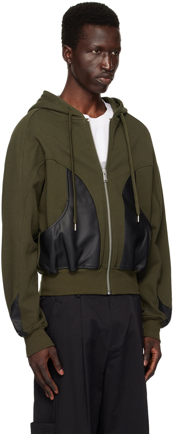 Mikina Han Kjøbenhavn Han Kjobenhavn Relaxed Fit Zip Up Hoodie Zelené | M-134045, 1