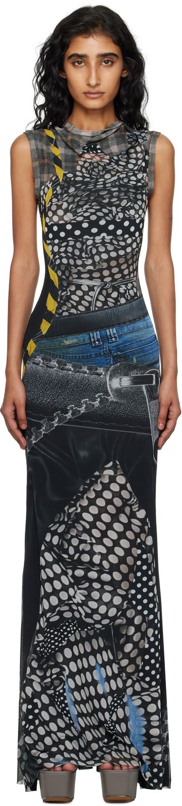 Šaty Ottolinger Ottolinger Mesh Maxi Dress Rôznofarebný | 101-500301-03, 0