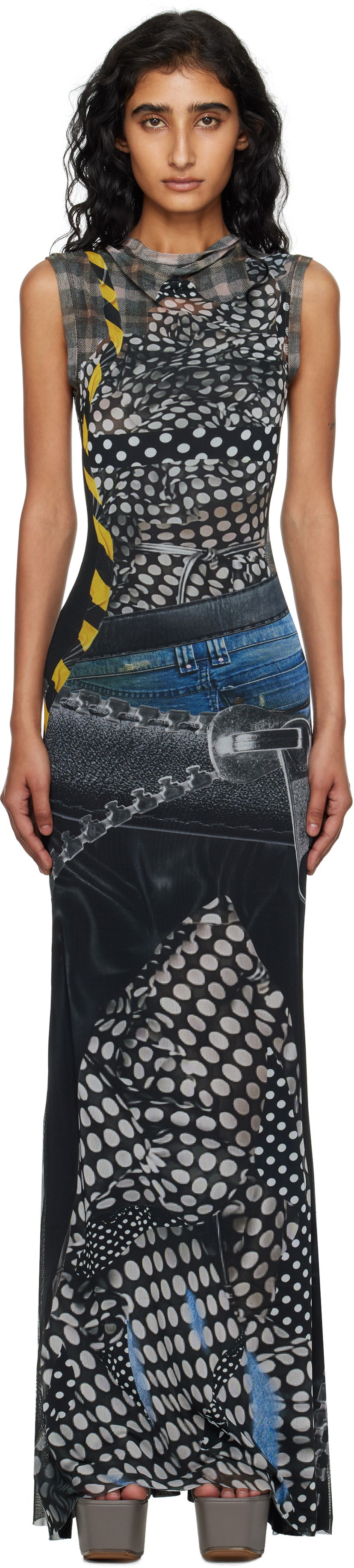 Šaty Ottolinger Ottolinger Mesh Maxi Dress Rôznofarebný | 101-500301-03