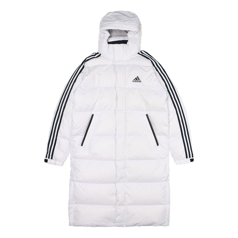 Prešívaná bunda adidas Originals 3st Long Down Parka Biela | GP2921
