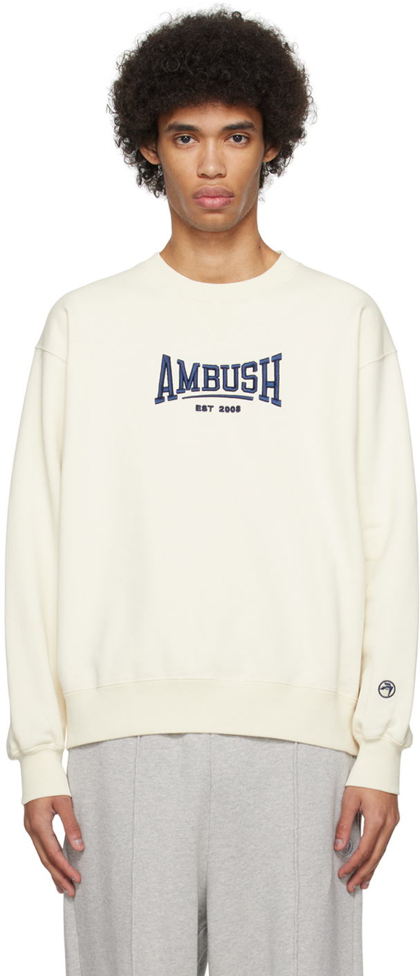 Mikina Ambush Embroidered Sweatshirt Béžová | BMBA001S24FLE0013145, 0